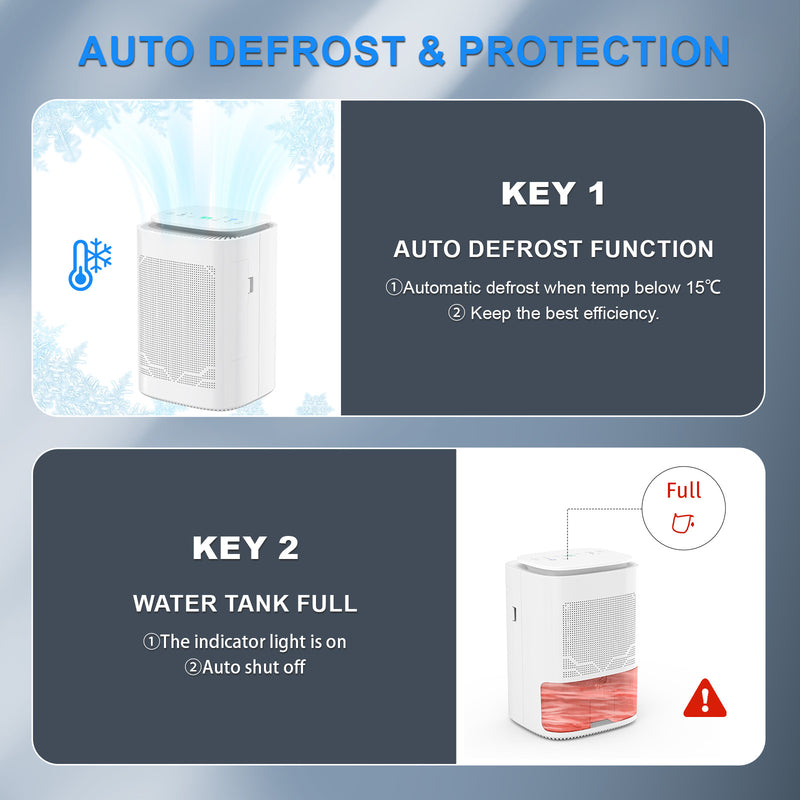 Advwin Portable Dehumidifiers with Air Purifier