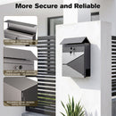 Advwin Wall Mailbox Lockable Outdoor Letter Box