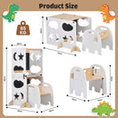 Advwin 4-in-1 Foldable Toddler Step Stool with Blackboard