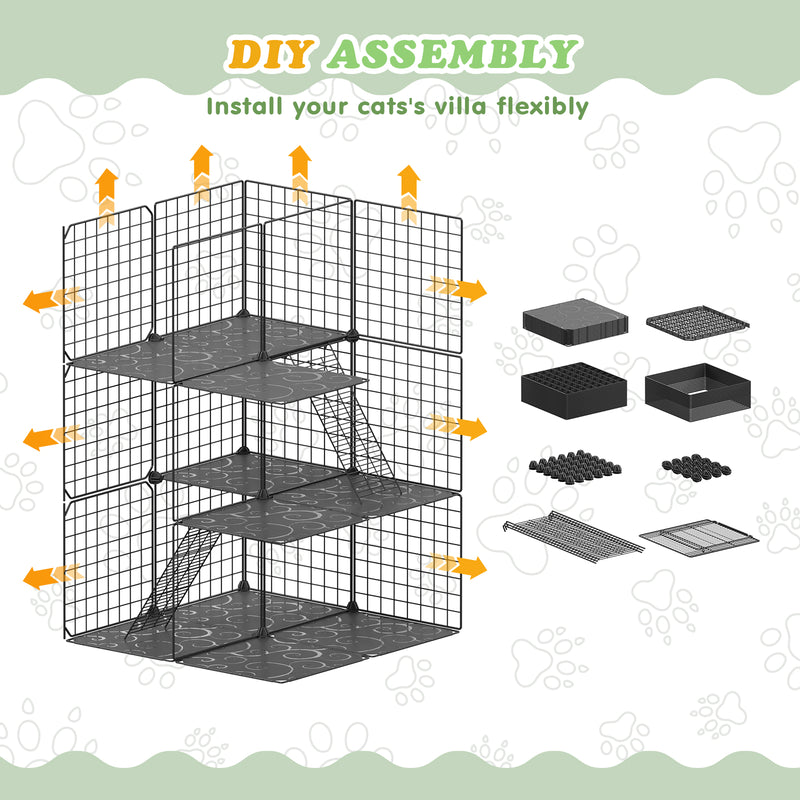 Advwin 3-Tier Cat Cage Indoor Cat Enclosures