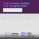 Advwin L Shaped Gaming Desk with Monitor Stand