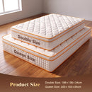 Advwin 34CM Double Mattress with Individual Pocket Springs