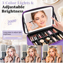Advwin 15" Portable Makeup Case with LED Light Mirror