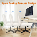 Advwin Armless Office Chair Criss-Cross No Wheel