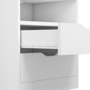 Advwin Set of 2 Tall LED Nightstands w/ Charging Station
