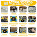 Advwin 55" Trampoline with Basketball Hoop Swings