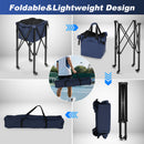 Advwin Foldable Tennis Ball Cart Aluminium Training Hopper