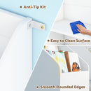 Advwin 4-in-1 Kids Bookcase with Reading Nook Standing Toys