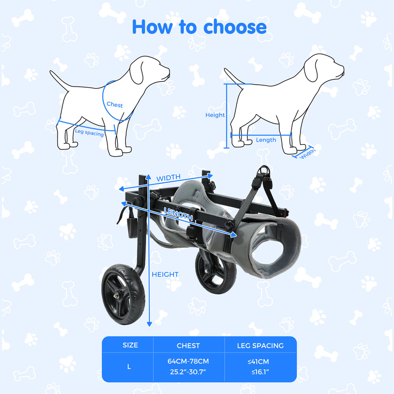 Advwin Dog Wheelchair for Hind Legs 12.5–20kg Pets