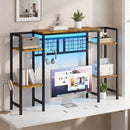 Advwin 5-Tier Desk Bookshelf wIth Adjustable Shelves
