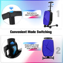 Advwin 2-in-1 Foldable Scooter Suitcase LED Wheels