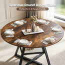Advwin 107cm Round Dining Table 4-6 Seater