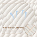 Advwin 2-in-1 Convertible Wide-Wale Corduroy Sofa Bed