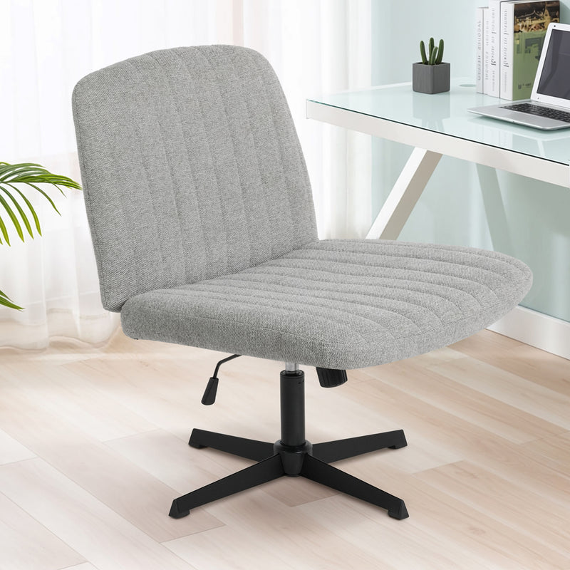Advwin Armless Criss-Cross Office Chair No Wheel