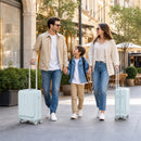 Advwin 20" Carry On Luggage with 7-Piece Travel Bag Set