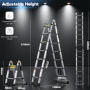 Advwin Multi-Purpose Telescopic Ladder 4.4m Aluminum