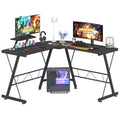 Advwin L-Shaped Corner Desk with Laptop Stand