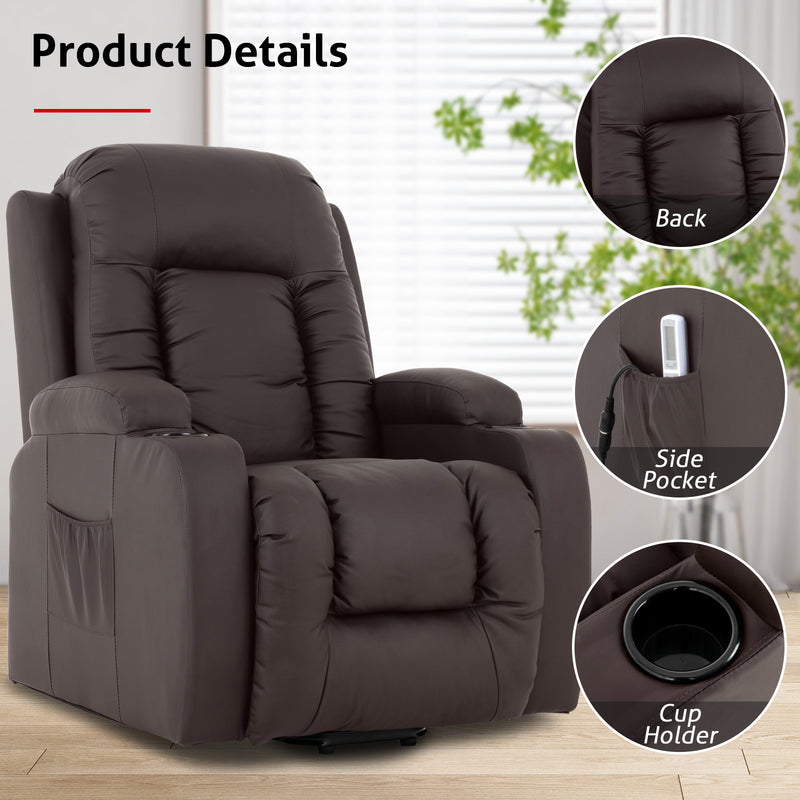Advwin Electric Massage Chair 8 Point Heating Lift Recliner