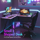 Advwin L-Shaped Corner Desk with Laptop Stand