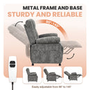 Advwin Recliner Chair Electric Adjustable backrest and footrest Grey
