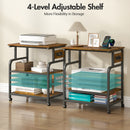 Advwin Large Mobile Printer Stand with Charging Station