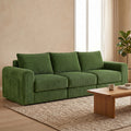 Advwin 235cm Corduroy 3-Seater Modular Sofa Bed