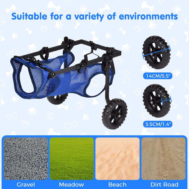 Advwin Small Dog Wheelchair for Disabled Pets