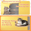 Advwin Tall Floor to Ceiling Cat Tree Adjustable Grey