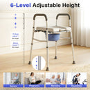 Advwin 6-Level Toilet Seat Height Adjustable for Elderly