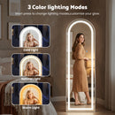Advwin LED Arched Full Length Floor Mirror Wall Mounted