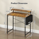 Advwin 80cm Computer Desk w/ Adjustable Monitor Stand