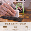 Advwin L Shaped Electric Sit Stand Desk w/ Power Hub