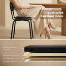 Advwin Kitchen Dining Chairs Black Set of 2