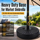 Advwin Patio Umbrella Base Fits 38/48mm Poles