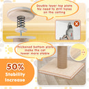 Advwin Adjustable Height Cat Scratching Post