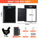 Advwin Solar Powered Automatic Chicken Coop Door