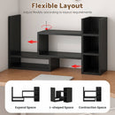 Advwin Adjustable Desktop Bookshelf Organizer