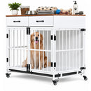 Advwin Dog Crate Furniture with Drawers & Removable Tray