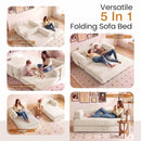 Advwin 5-in-1 Convertible Folding Loveseat Sofa Bed