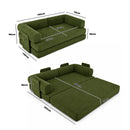 Advwin 5-in-1 Convertible Folding Loveseat Sofa Bed