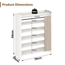 Advwin Shoe Storage Cabinet with Cover 5-Tier
