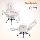 Advwin Office Armchair with Adjustable Arms & Footrest