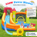 Advwin 10 in 1 Kids Inflatable Bounce House w/ Water Slide