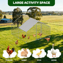 Advwin Large Metal Chicken Coop w/ Waterproof Cover