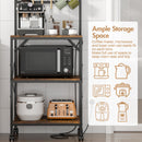 Advwin 4 Tiers Kitchen Bakers Rack with Power Outlet (Pre-Order)