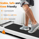 Advwin Walking Pad Manual Incline Treadmill White