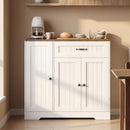 Advwin Sideboard Buffet Cabinet with 1 Drawer 3 Doors