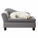 Advwin Small Dog Sofa with Storage & Removable Cushion