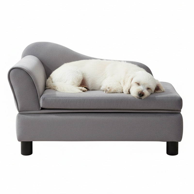 Advwin Small Dog Sofa with Storage & Removable Cushion
