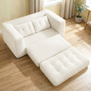 Advwin 2-in-1 Convertible Wide-Wale Corduroy Sofa Bed